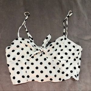 Polka Dot Crop Top